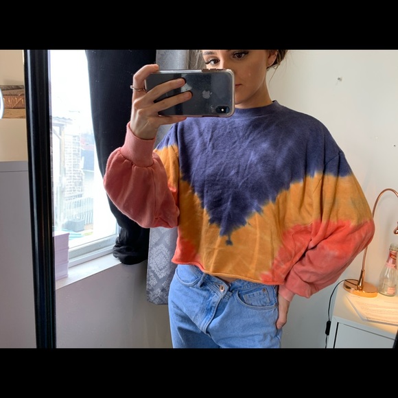 PINK tie dye crewneck - Picture 2 of 6